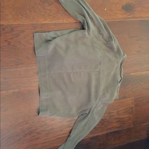 MOSSIMO woman large army green zip-up jacket